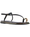 Aldo Women's Jomali Toe Loop Flat Sandals In Black
