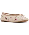 Aldo Joselie Ballet Flat In Ivory Multi,floral