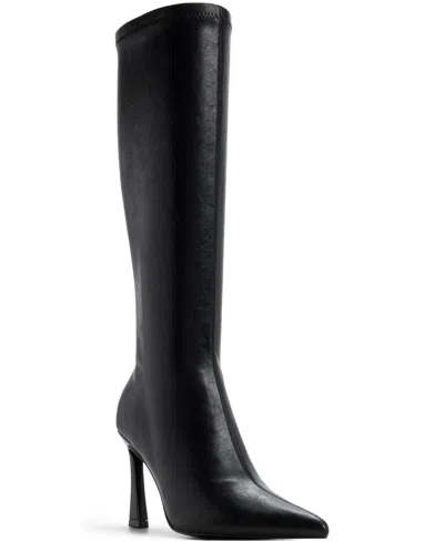 Aldo Jullieta Pointed Toe Knee High Boot In Black