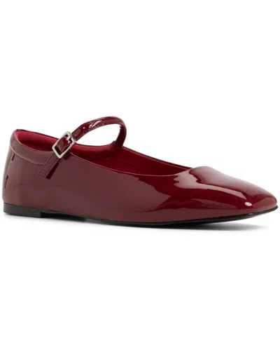 Aldo Women's Kristyn Square-toe Mary Jane Flats In Red