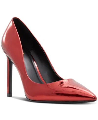 Aldo Women's Lala Slip On Pointed-toe Pumps In Red