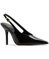 Aldo Lysandre Slingback Pointed Toe Pump In Black Patent