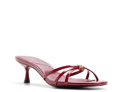 Aldo Madalyn Strappy Slide Sandal In Red