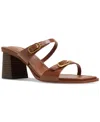Aldo Women's Maymay Buckle Double Band Block-heel Slide Sandals In Walnut