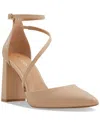 Aldo Milley Ankle Strap Pointed Toe Pump In Bone