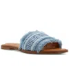 Aldo Nalani Slide Sandal In Blue Woven Milti