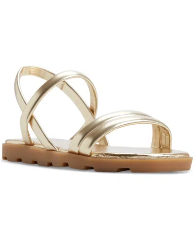 Aldo Women's Narine Strappy Flat Sandals In Champagne Metallic