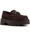 Aldo Oneameth Chunky Loafers With Buckle Detailing In Brown