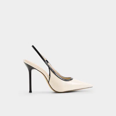 Aldo Women's Pearlescent – Beige Combo – Size 9 In White