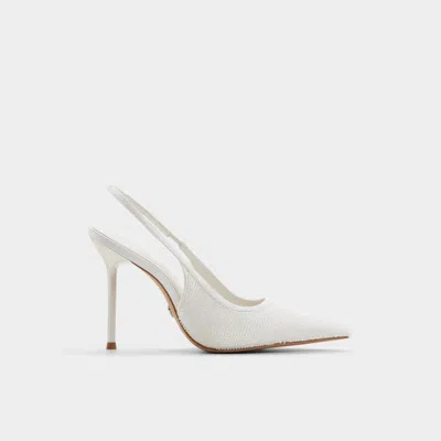 Aldo Women's Pearlescent – White / Bone – Size 10