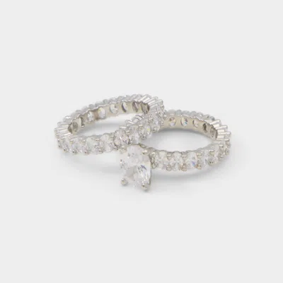 Aldo Women's Plagenso – Silver / Clear Multi – Size 7 In Silver/clear Multi