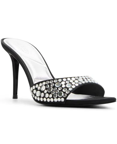 Aldo Women's Reanna Slip-on Dress Sandals In Black Patent Combo