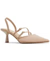 Aldo Women's Renesme Pointed-toe Slingback Pumps In Beige Mesh
