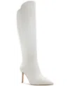 Aldo Laroche Pointed Toe Knee High Boot In White