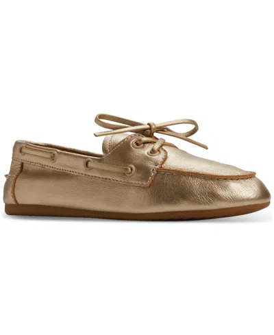 Aldo Women's Sail Boat Shoes In Gold Metallic