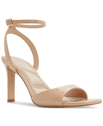 Aldo Women's Sake Adjustable Ankle-strap Dress Sandals In Tan Patent