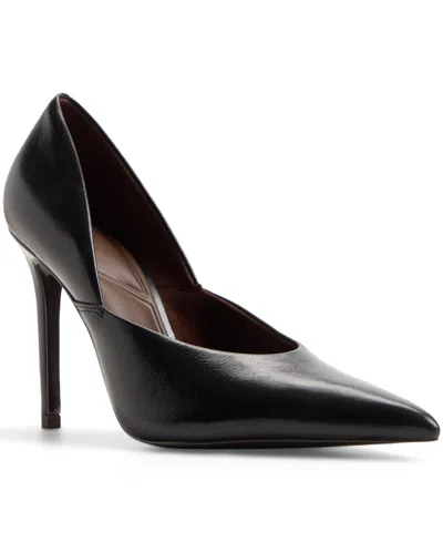 Aldo Women's Savaana High Heel Slip-on Pumps In Black Crackled Patent