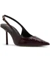 Aldo Seralina Pointed Toe Slingback Pump In Burgundy