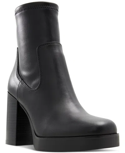 Aldo Women's Seraphica Block-heel Platform Booties In Black