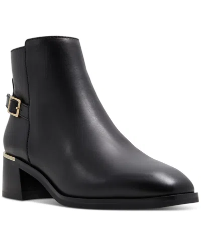 Aldo Siraveth Womens Zipper Round Toe Ankle Boots In Black