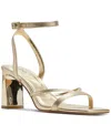 Aldo Stellare Ankle Strap Sandal In Gold Metallic