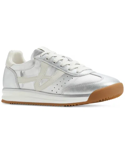Aldo Women's Stepcount Lace-up Jogger Sneakers In Silver Metallic