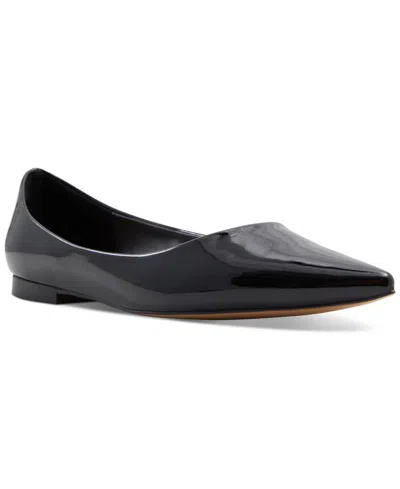 Aldo Women's Stessyflat Pointed-toe Ballet Flats In Black Patent