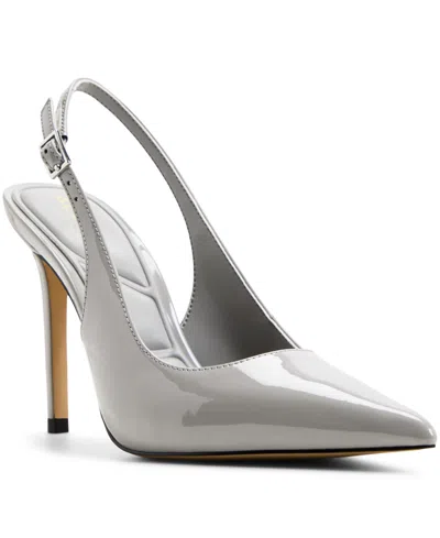 Aldo Stessy 2.0 Pointed Toe Slingback Pump In Gray