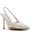Aldo Striker Slingback Pump In White