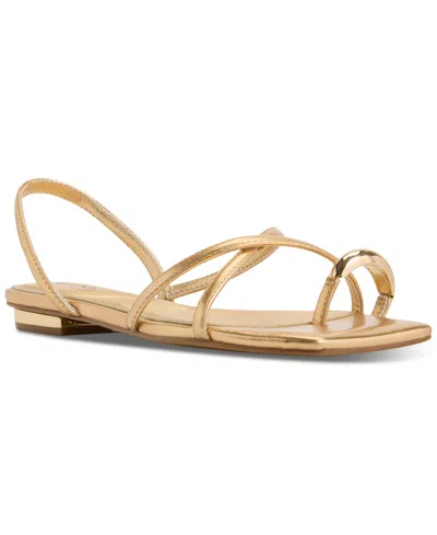 ALDO WOMEN'S SYNTHESA STRAPPY TOE-RING FLAT SANDALS