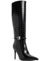 Aldo Tiffany Knee-high Stiletto Boot In Black