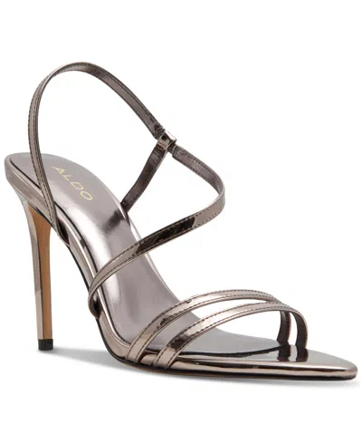 Aldo Women's Twila Strappy Dress Sandals In Pewter