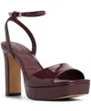 Aldo Chicgleam Ankle Strap Platform Sandal In Burgundy