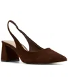 Aldo Uliana Slingback Pointed Toe Pump In Brown