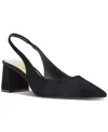 Aldo Uliana Slingback Pointed Toe Pump In Black Suede