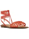 Shop Aldo Womens Faux Leather Slip On Strappy Sandals In Multi