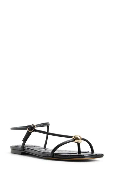 Aldo Zaelle Flat Sandal In Black