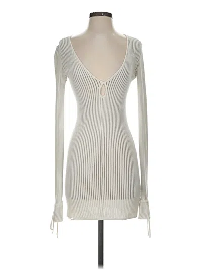 Pre-owned Ale By Alessandra Cocktail Dress In Silver