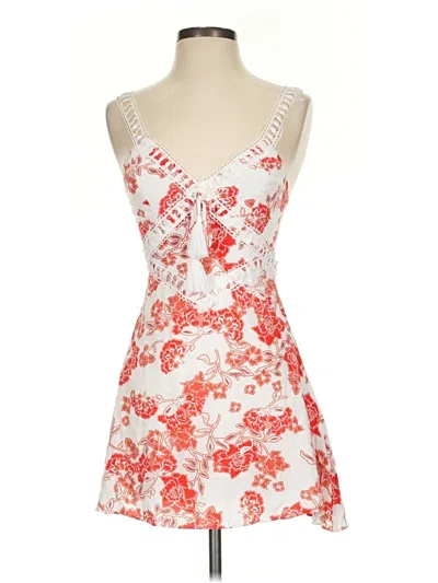 Pre-owned Ale By Alessandra Cocktail Dress In White