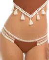 Ale By Alessandra Women's Brazilian Bikini Bottom In Ever Suede In Multi