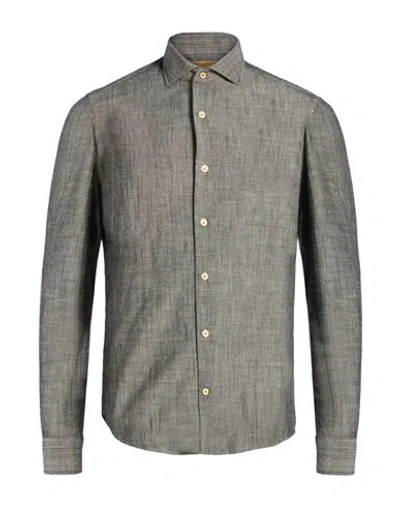 Alea Man Shirt Grey Size 15 ½ Cotton