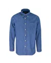 Alea Stone Washed Blue Denim Shirt In 21