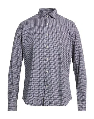 Alea Man Shirt Blue Size 16 Cotton