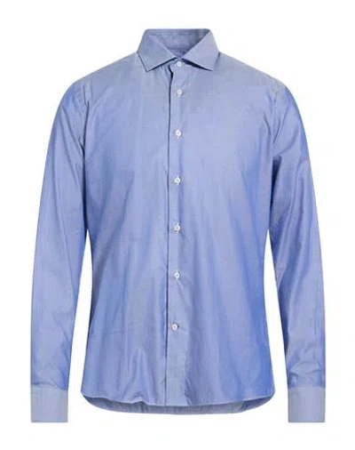 Alea Man Shirt Blue Size 17 ¾ Cotton