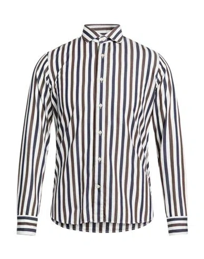 Alea Man Shirt Brown Size 17 Cotton