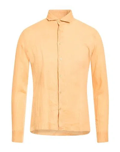 Alea Man Shirt Mandarin Size 15 ½ Linen In Neutral