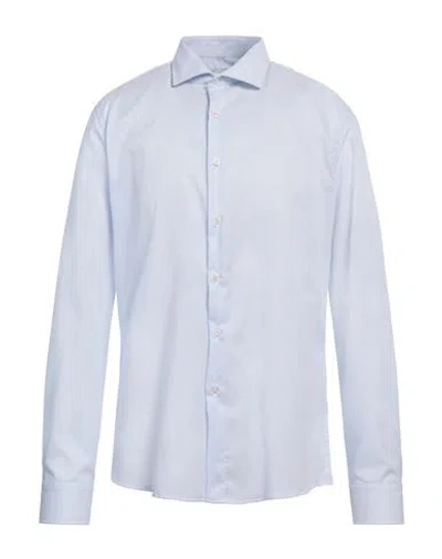 Alea Man Shirt Sky Blue Size 17 Cotton