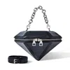 Aleali May X Sheron Barber Carbon Diamond Handbag Black