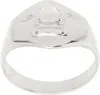 Alec Doherty Silver Broken Nose Ring In Silver