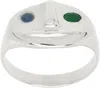 Alec Doherty Ssense Exclusive Silver Ecstasy Ring In Multi